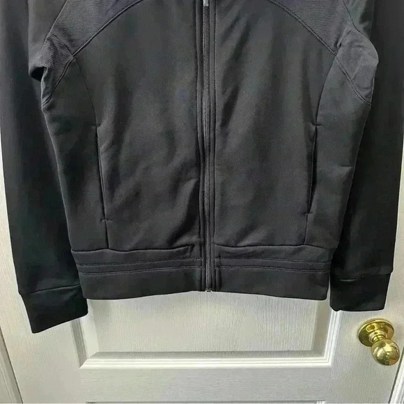 Adidas ClimaCool Zip Up Track Running Jacket Athletic Gym Bomber Black Medium - Picture 8 of 15